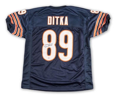 Lot of (4) Mike Ditka Signed Chicago Bears Jerseys